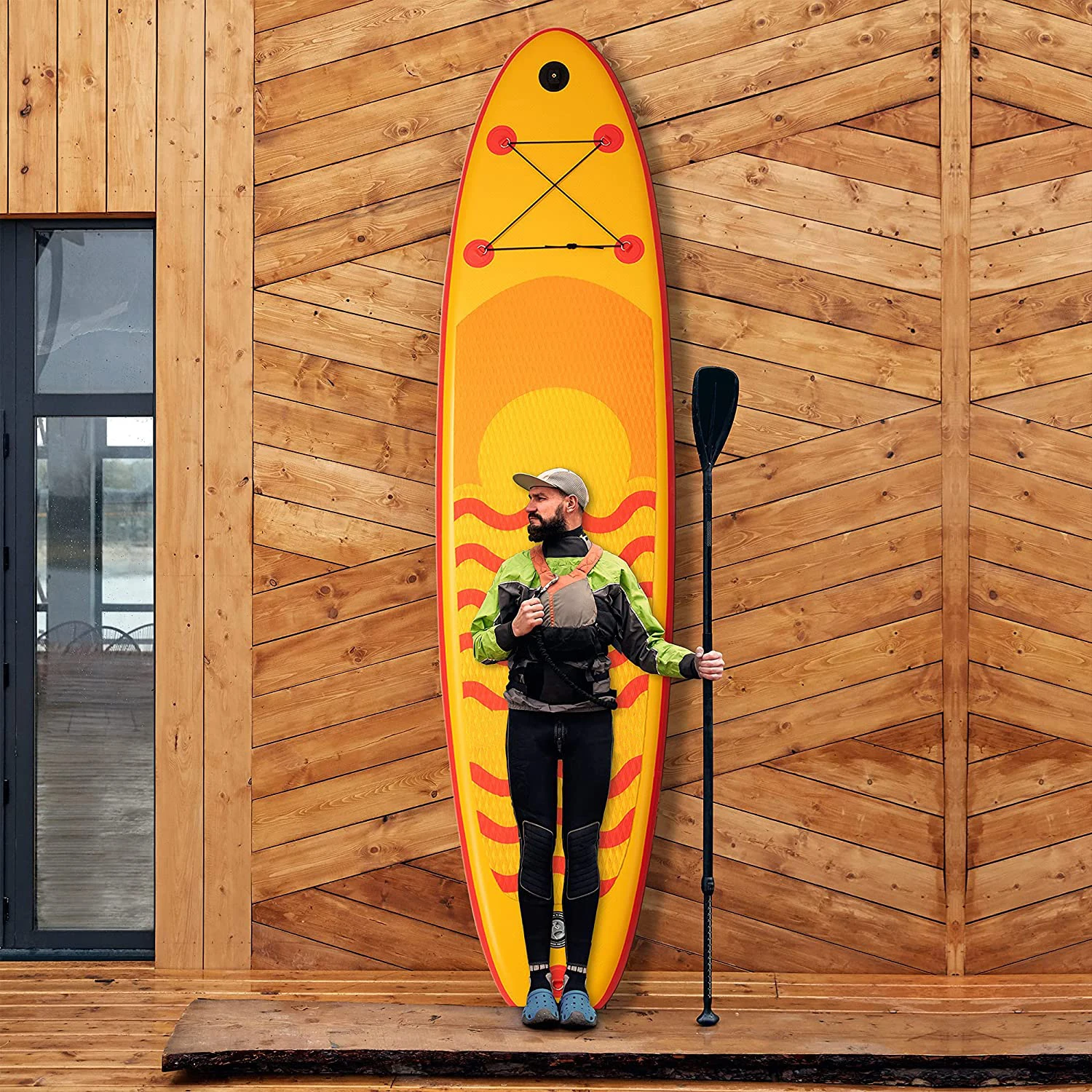 OEM stand up paddle boards inflatable sup paddle surfboard custom wood paddle board