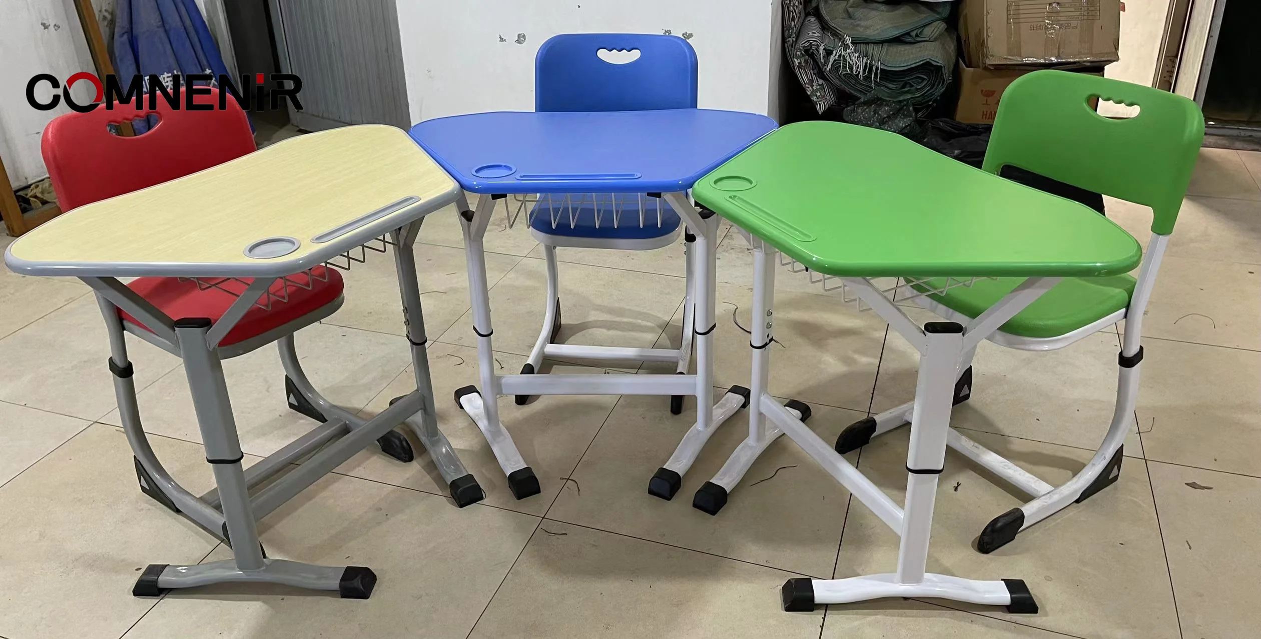 Folding Training Table for School Students Mobile Classroom Furniture for Primary Middle University Level Universally Useful