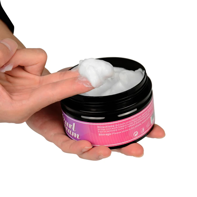 Private label curly hair cream coconut hair curling cream organic for natural hair