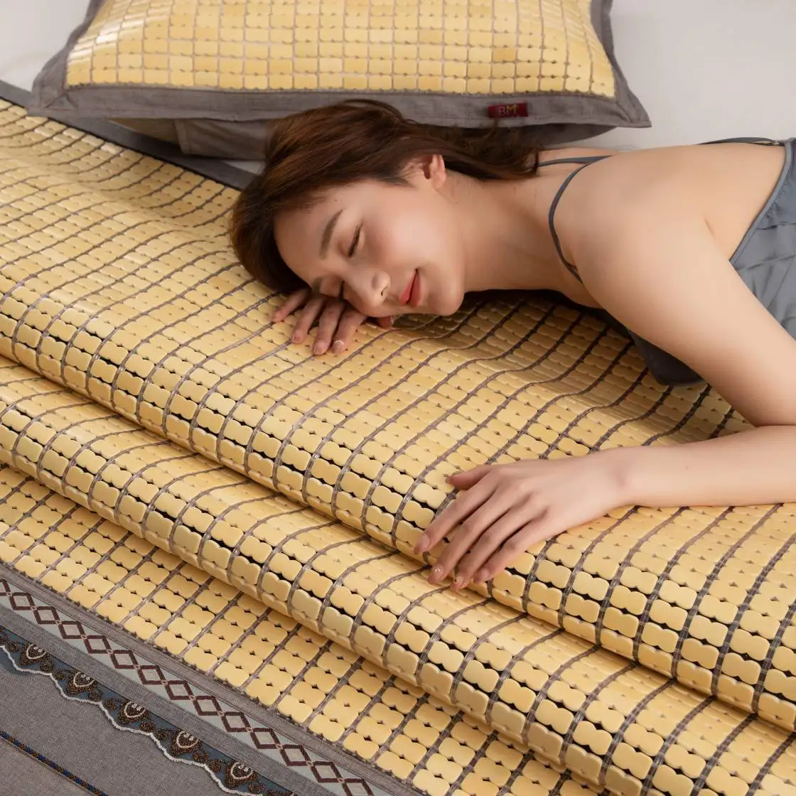 Korean White Color Bamboo Sleep Well Mattress Bamboo Bed Mats