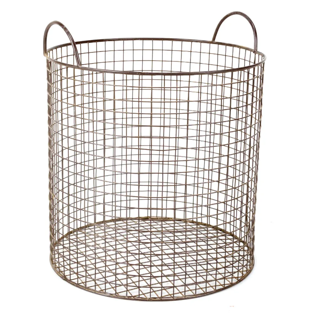 Handmade Designer Metallic Wire Basket for Kitchen Storage for Laundry Clothes and Food Bulk Packed Manufactured in India