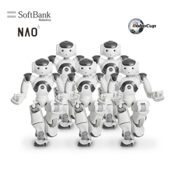 SoftBank Robotics Smart Robot NAO, Humanoid Programmable for Robocup 2022 Standard Platform League, Pack of 5