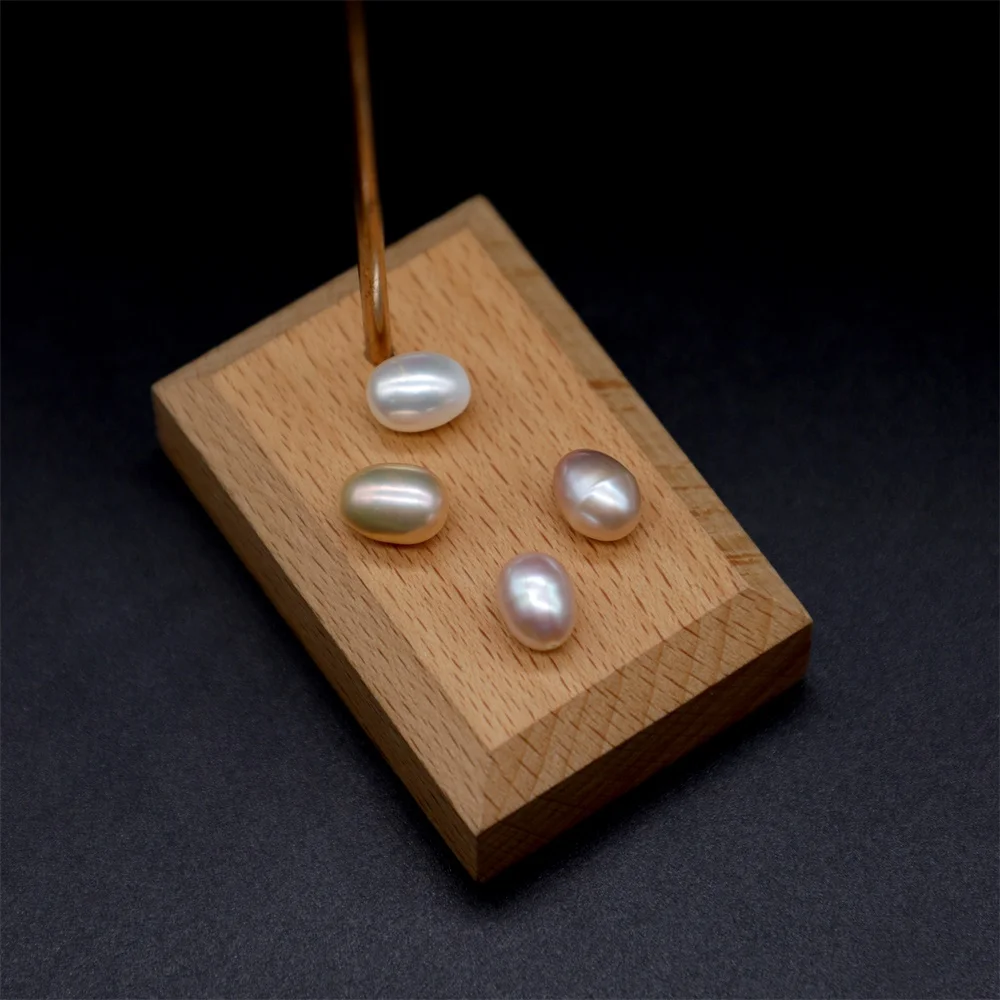 
Natural Freshwater Pearl Water Drop Rice-shaped Loose Beads DIY Necklace Accessories 