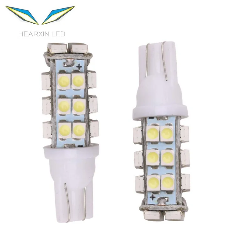 Hot sale White T10 1210 28 SMD LED Clearance Lights Wedge Car Lamp 904 906 912 W5W Bulb Lamps For Car 12V DC