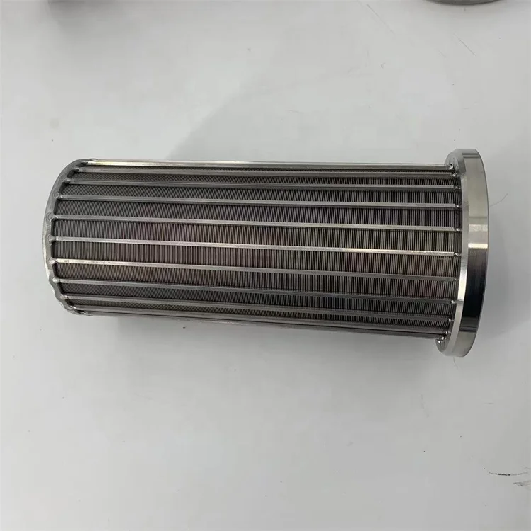 SS2205 SS2507 wedge wire round slotted johnson screen sea water oil well filter tube