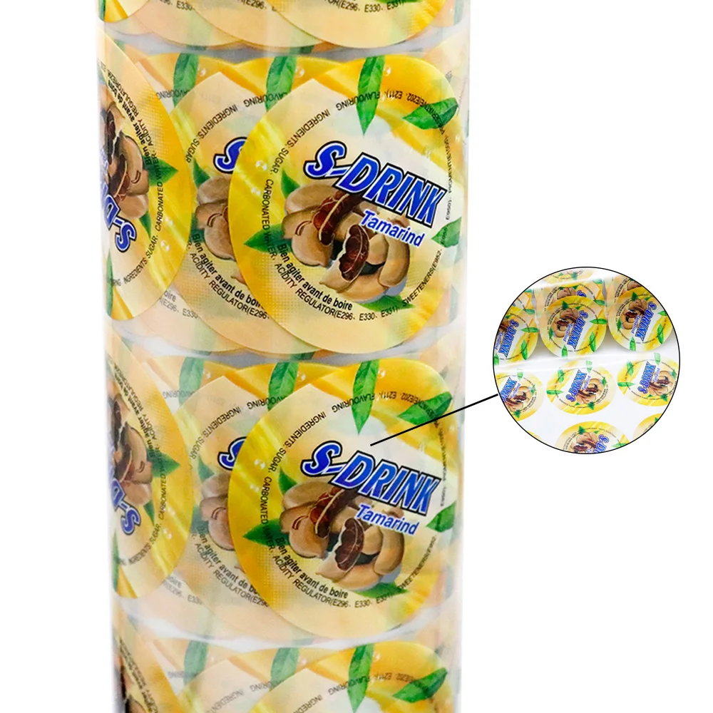 Custom Printed Plastic Film Roll Manufacturer Sealing Film For Beverage