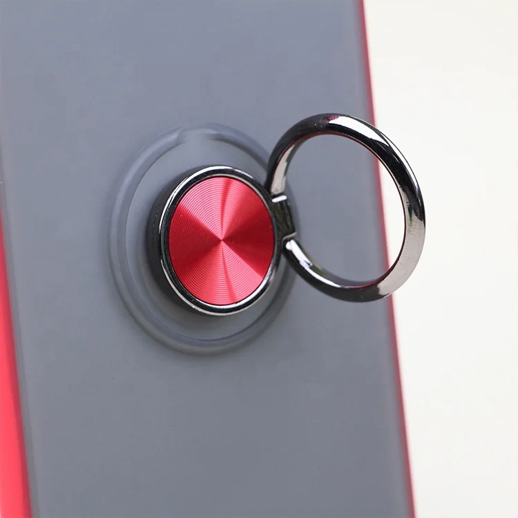 
Custom Size Transparent Magnetic Rotating Ring Grip Case For iPhone 11 Pro 