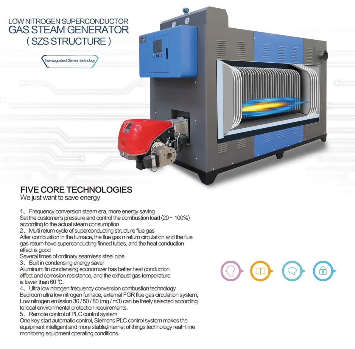 SZS double drum water tube 0.5 ton gas oil fired steam boiler