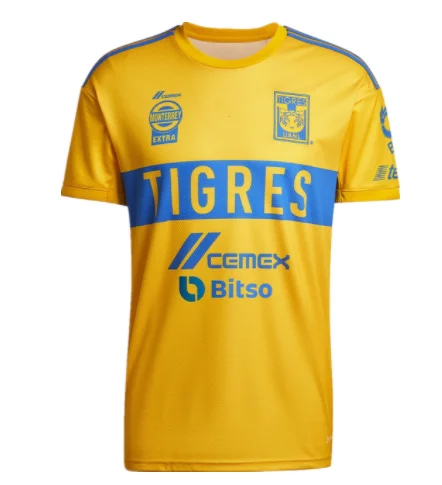 NEW Tigres UANL 2022-2023 Home Soccer Jersey Custom T-shirt Football Top Clothes Quick Dry