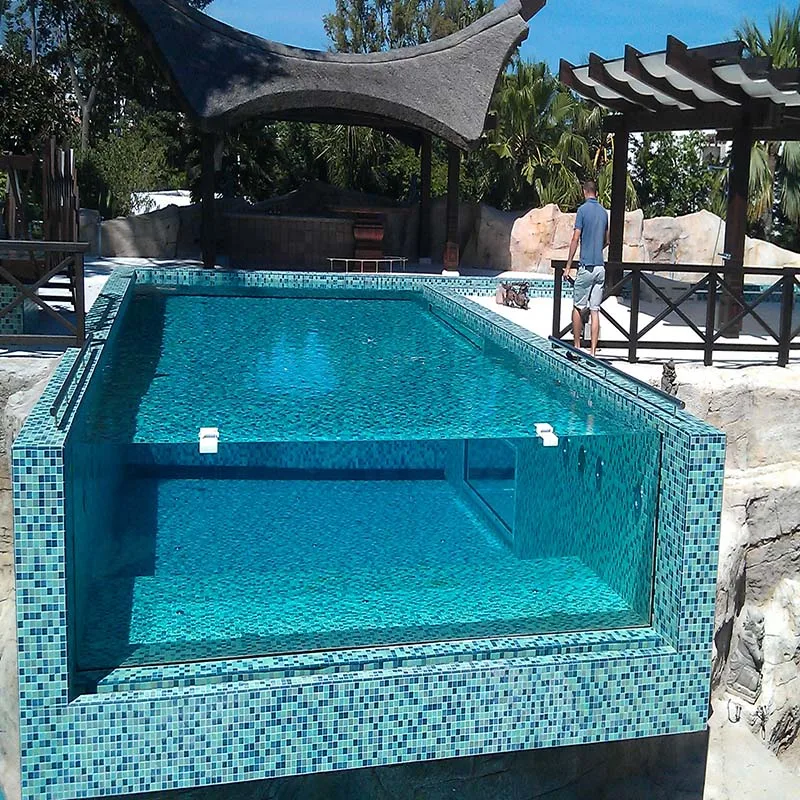 China factory customized outdoor adult acrylic plastic swimming pool