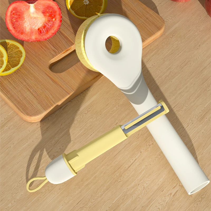Wood Pulp Cotton Pot Brush Multi-functional Dish Washing Cleaning Long Handle Does Not Hurt the Pot With peeler Cleaning Brush