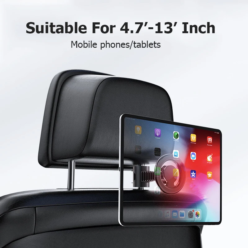 Magsf Strong N52 Magnetic Car Headrest Mount Kids Tablet Car Tablet Holder Back Seat Car Phone Holder