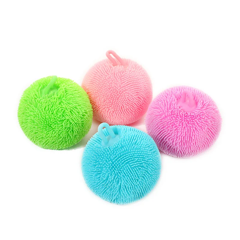 Hot sale Colorful Bounce Squishy Balls Tpr Puffer Ball Soft and Squeeze Stress Relief Balls Squeeze Toy For Autistic Children