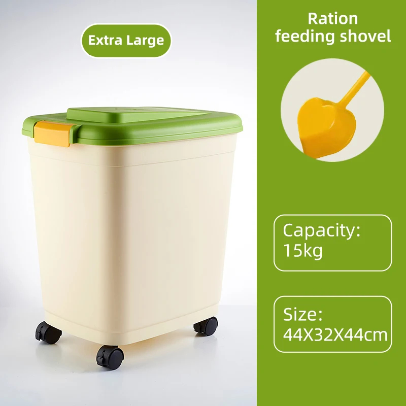 Food Grade 25KG Rice Barrel Dog Food Storage Box