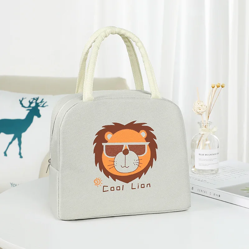 Wholesale Fashion Waterproof Tote Lunch Bags Cartoon Thermal Insulated Food Bags Portable Picnic Lunch Bag For Men Women Kids