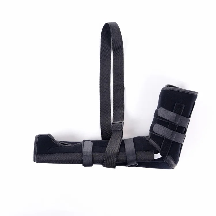 Adjustable arm fracture fixation elbow strap fixed brace forearm sling