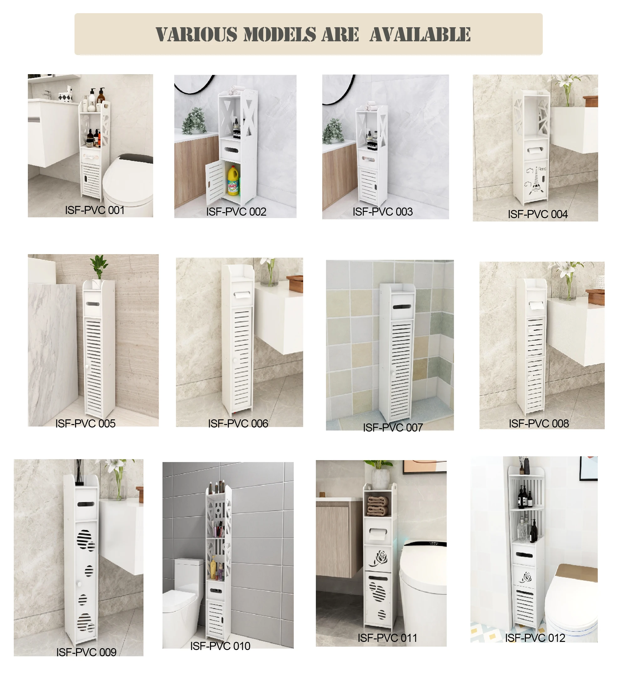 Custom White Toilet Paper Storage Stand Small Bathroom Storage Cabinet Small Spaces Corner Easy Install Free Stand Floor Cabinet