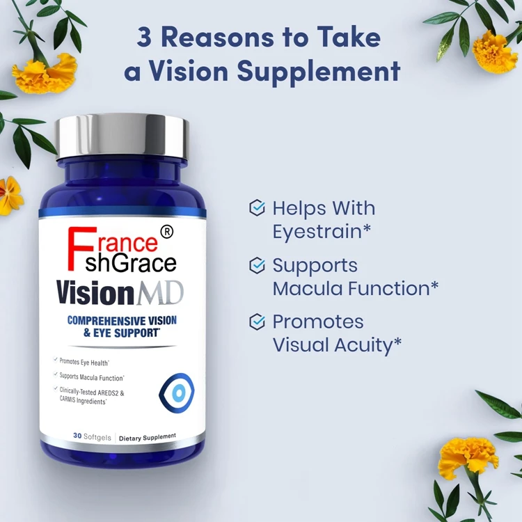 30 Softgels Eye Vitamin CARMIS - Eye Supplement with OptiLut Lutein & Zeaxanthin for Vision Health Care