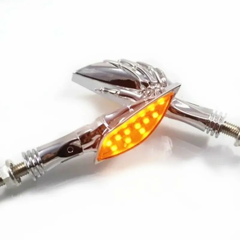  Пара указателей поворота для мотоцикла 12 В светодиодные индикаторы Crusier Bobber Custom Chopper Yamaha Kawasaki Suzuki