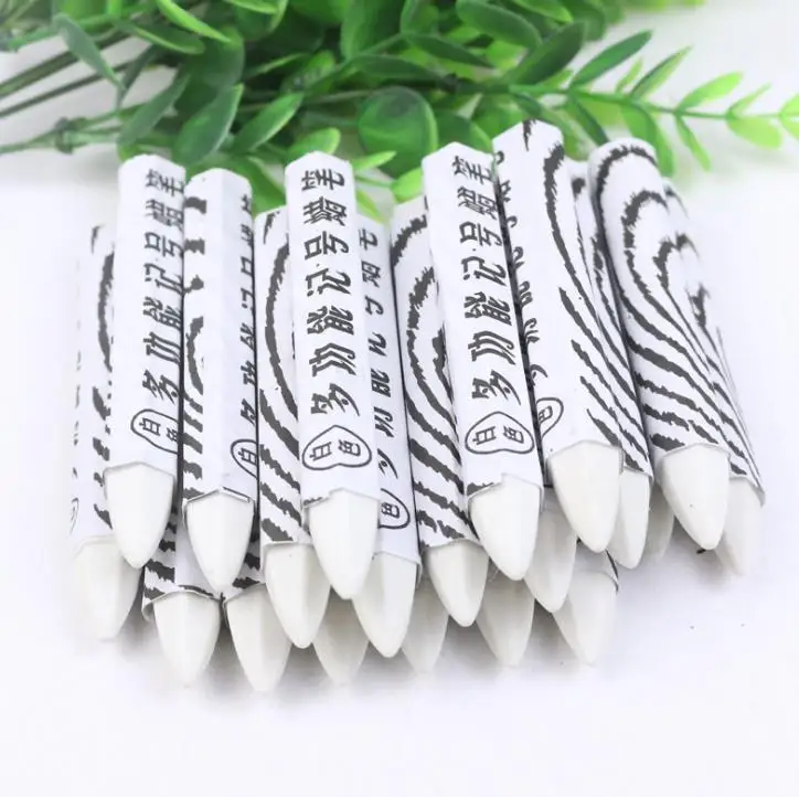 White Industrial Lumber Crayon Eco Marking Crayon for Ceramics Concrete Glass Plastic Tire