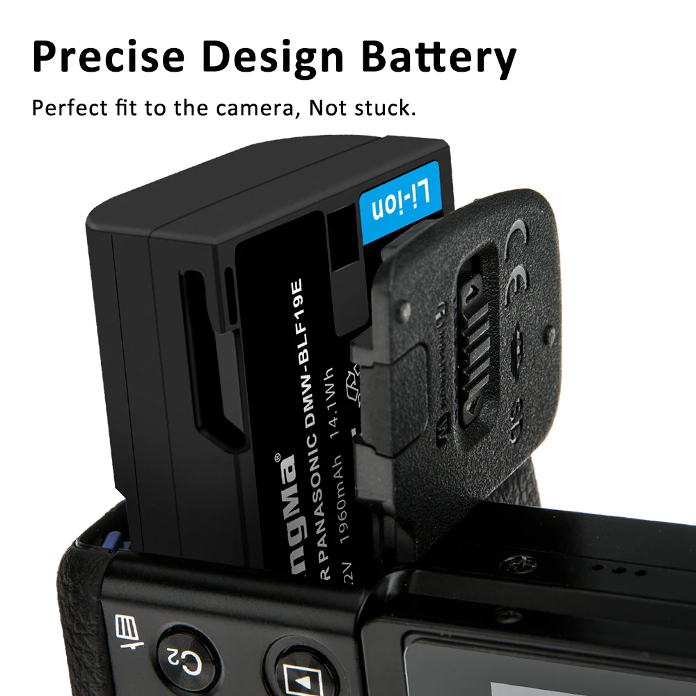 
KingMa Rechargeable camera battery DMW-BLF19E BLF19 for Panasonic GH3 