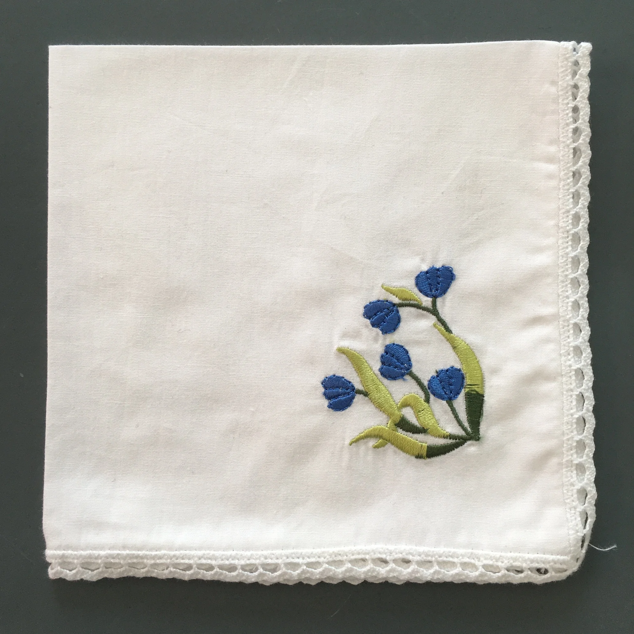 factory price cotton fabric inwrought handkerchief