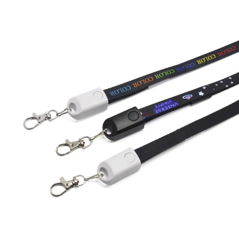 2-in-1 Custom Logo Usb Charging Cable Lanyard Brand Promotion Neck Strap ODM OEM  Manufacturer Usb Flash Drive Neck Strap