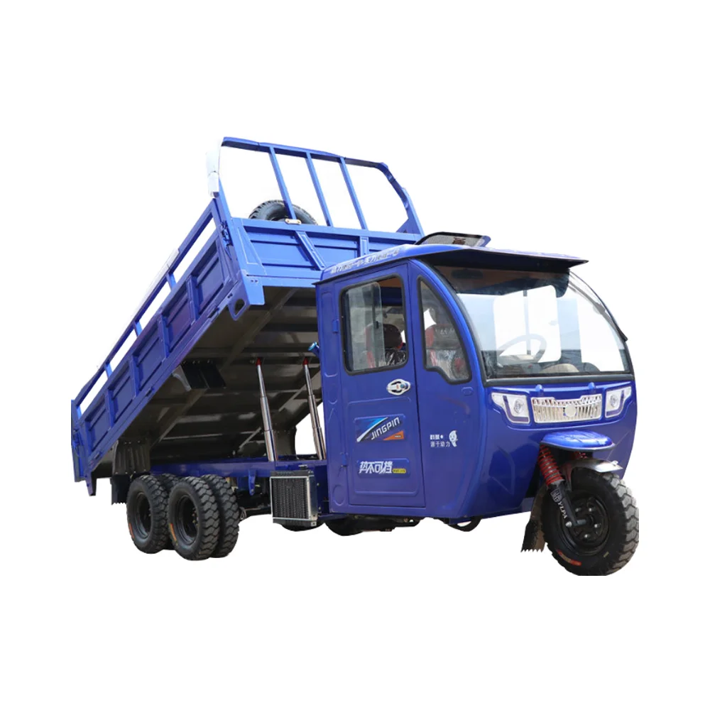 Customizable 300cc Gasoline 9-Wheel Motorcycle Motorized Agricultural Freight Double-Top Dump for Cargo