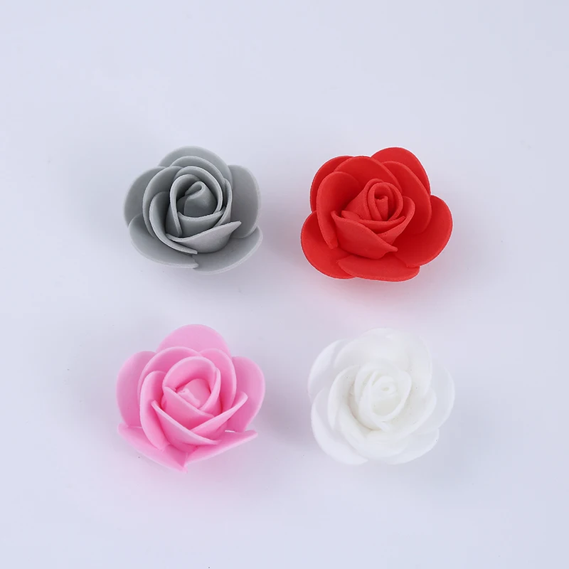3.5cm 500PCS Rose Flower Head Wedding Decor Mini PE Foam Roses Artificial Flowers