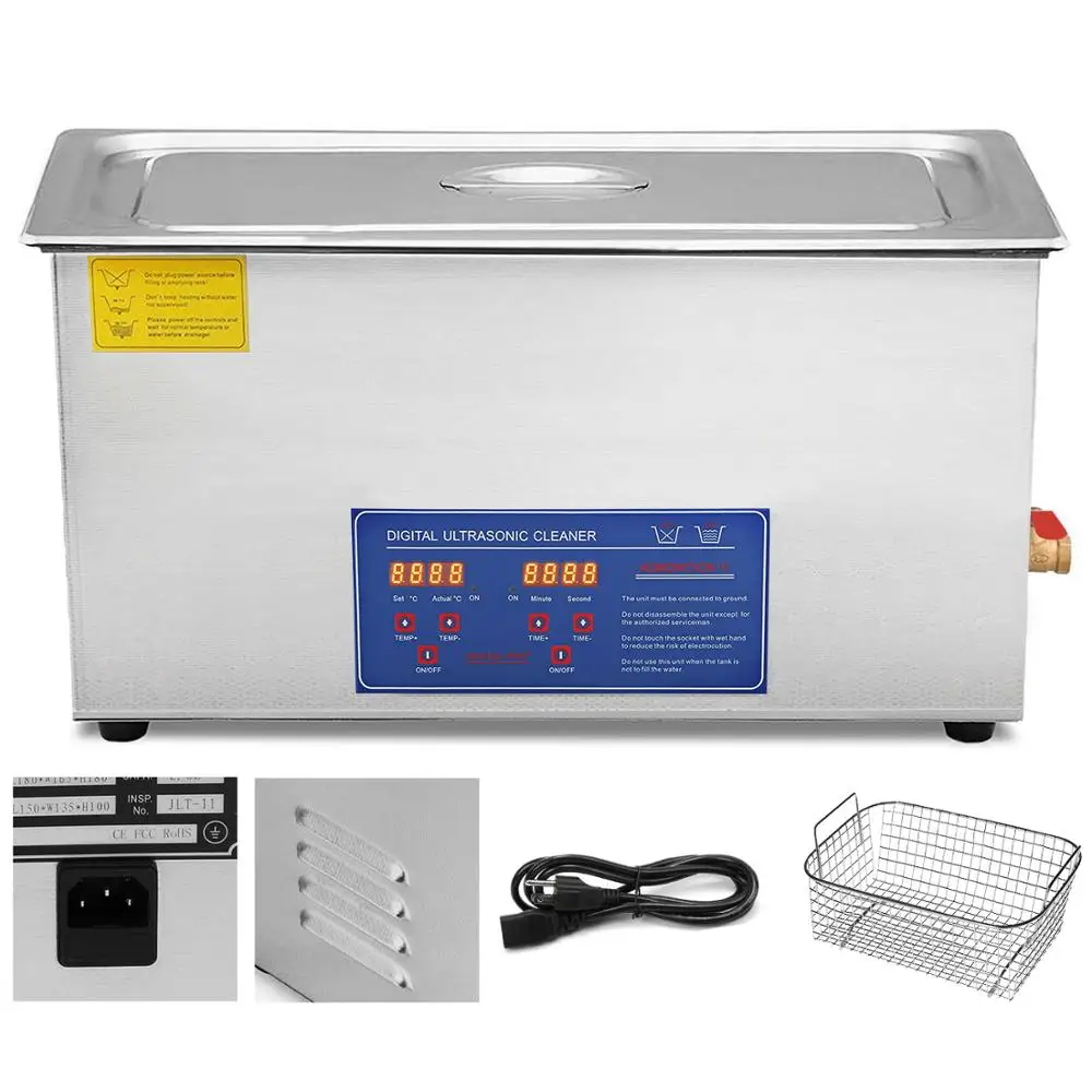 JPS-100A 30L 600W Rohs 40kHz ultrasonic cleaner ultrasonic cleaning machine