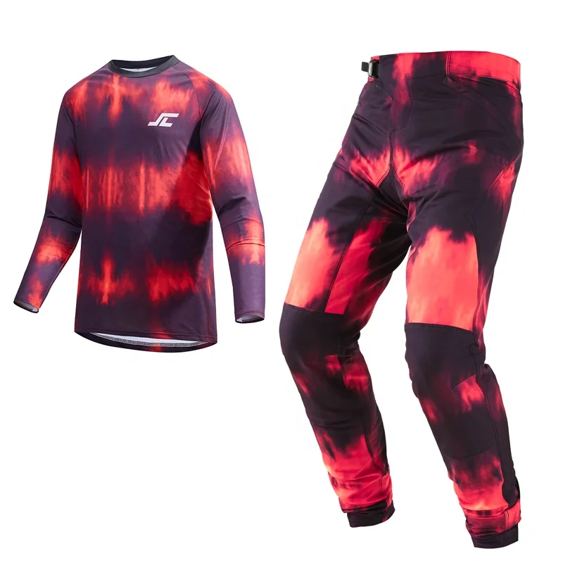 MTB Mountain Bike Jerseys and Pants Customized MX Motocross Jerseys Pants  Breathable Quickly Dry ATV Downhill Jerseys Pants