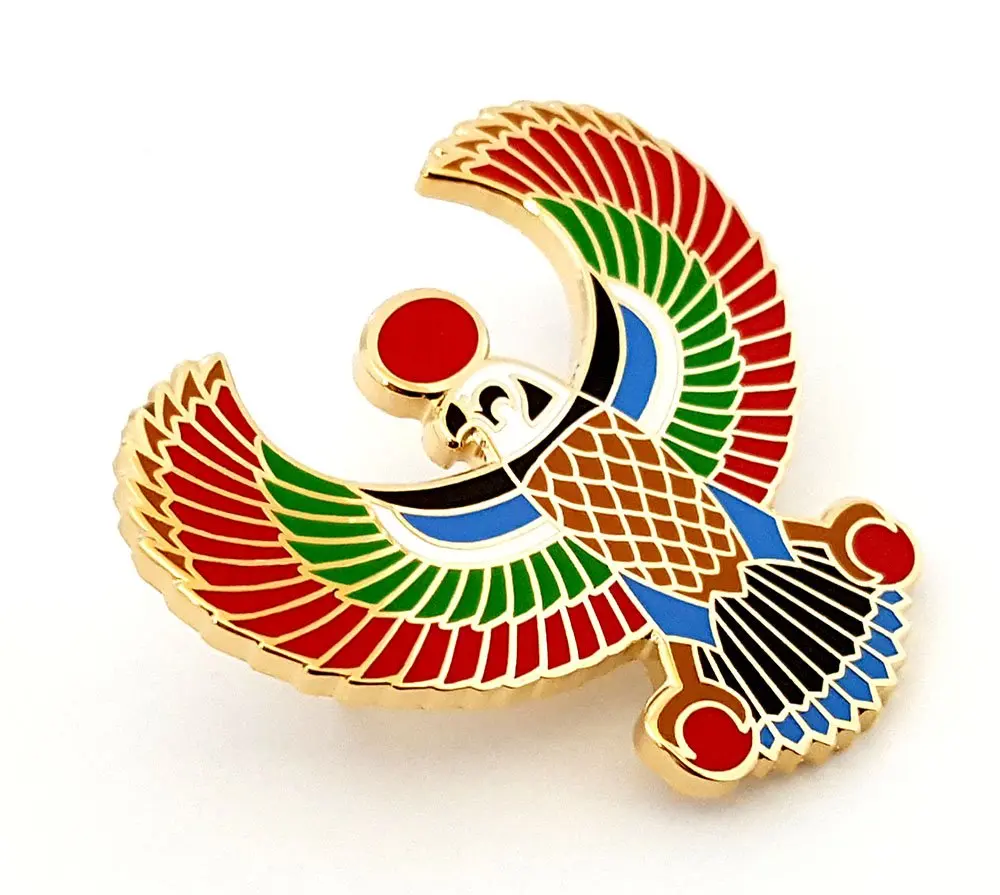 1.5 inches Egyptian Horus Falcon Hard Enamel Lapel Pin