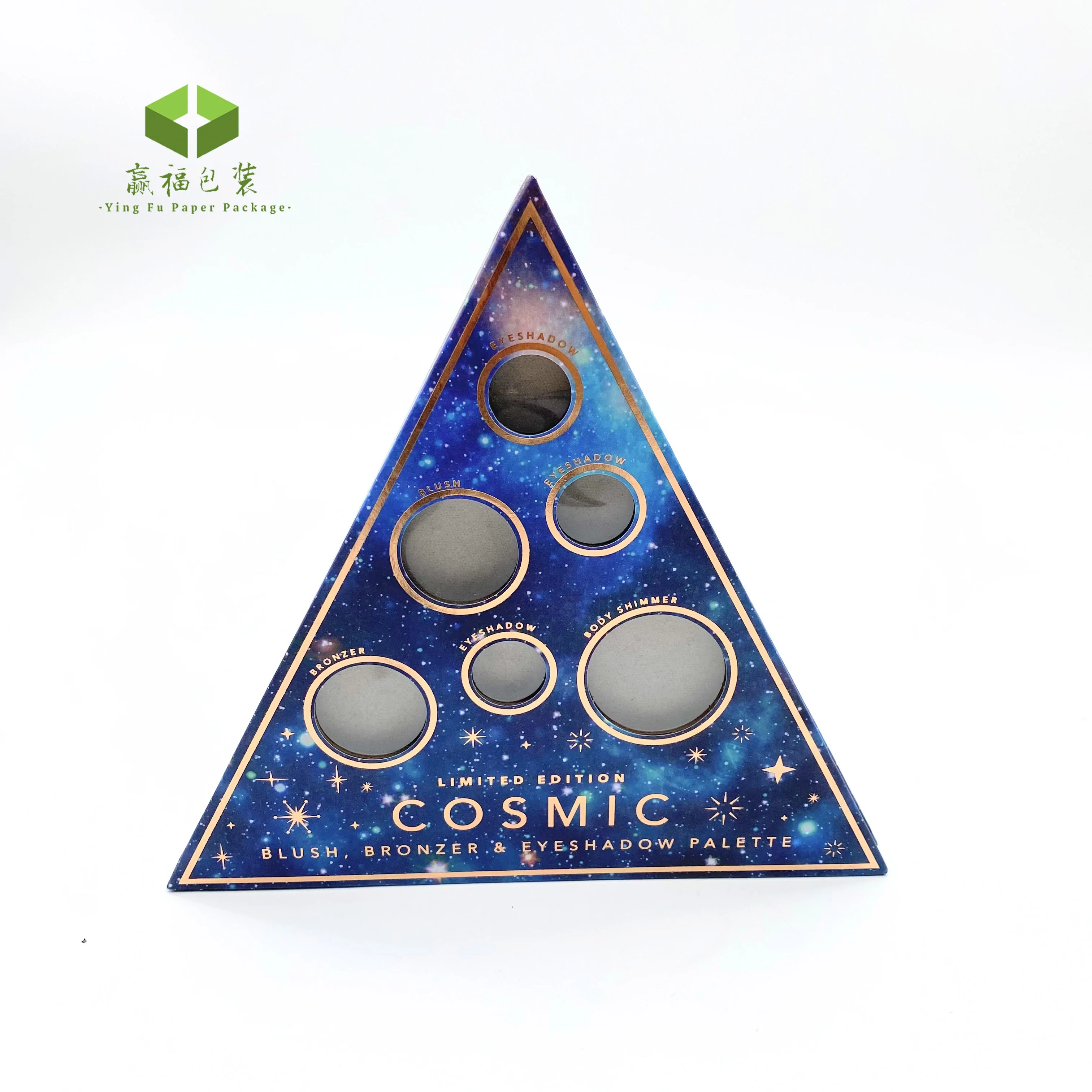 Eco friendly Custom empty tin book palette private label magnet cardboard makeup eyeshadow pallet packaging