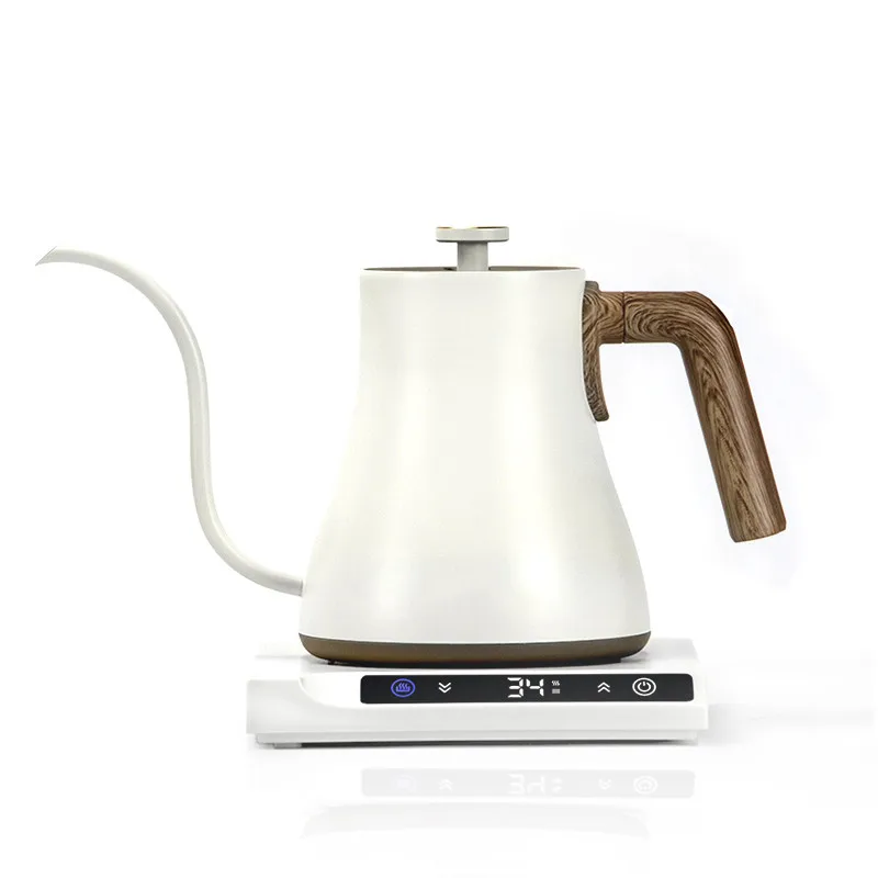 
Hot sale Small Coffee Electric Kettle with Temperature Control Tea Pot Drip Pour Over Stainless Steel Gooseneck Coffee Kettle 