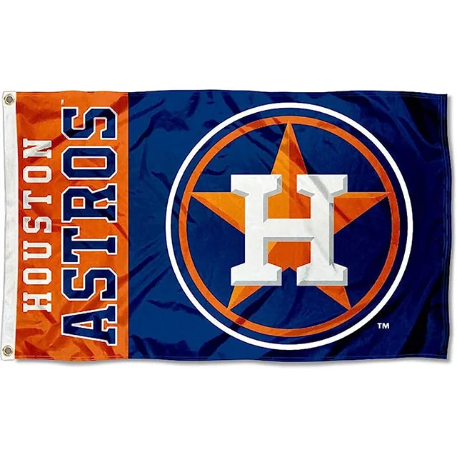 MLB Teams China Factories Wholesale 3X5ft Double Sided Printed Flag Outdoor Houston Astros Flag With 2 Grommets