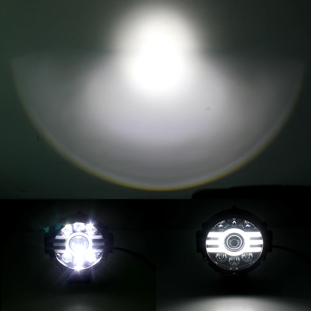 Led Worklight 7inch 45W Work Light For Offroad 12v Headlight Spotlight  for Truck Tractor Boat Trailer 4x4 ATV SUV