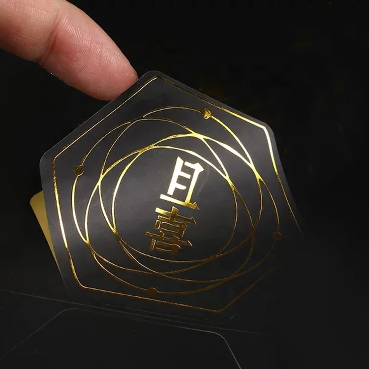 Custom luxury matte feeling square labels no lamination stickers embossed logo black sticker with custom logo