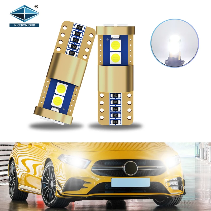 Auto Lighting System 12V Led T10 W5W 3030 194 Led Bulbs With Canbus