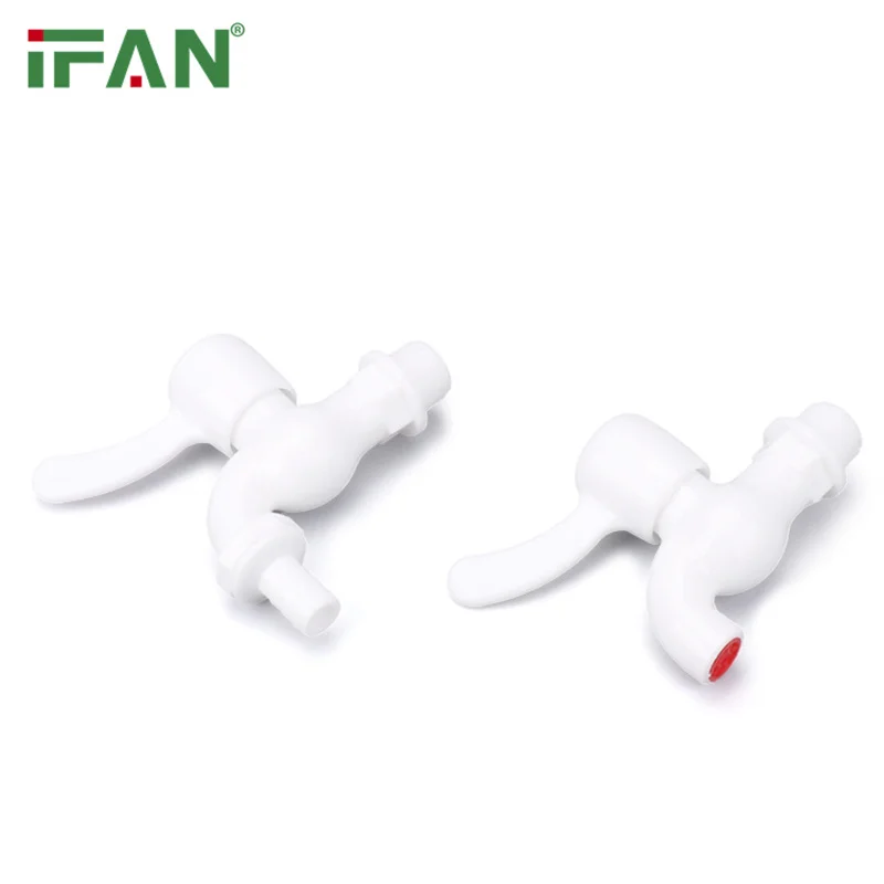 IFAN High Quality White Garden Pvc Plastic Faucet Pvc Water Tap