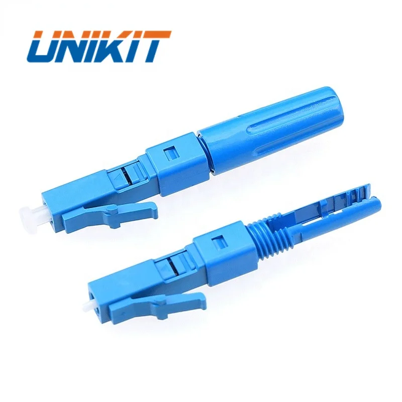 Durable Using FTTH Passive Components SM MM LC Connector for 0.9mm 2.0mm 3.0mm 2*3mm Cable LC UPC APC Fiber Optic Fast Connector