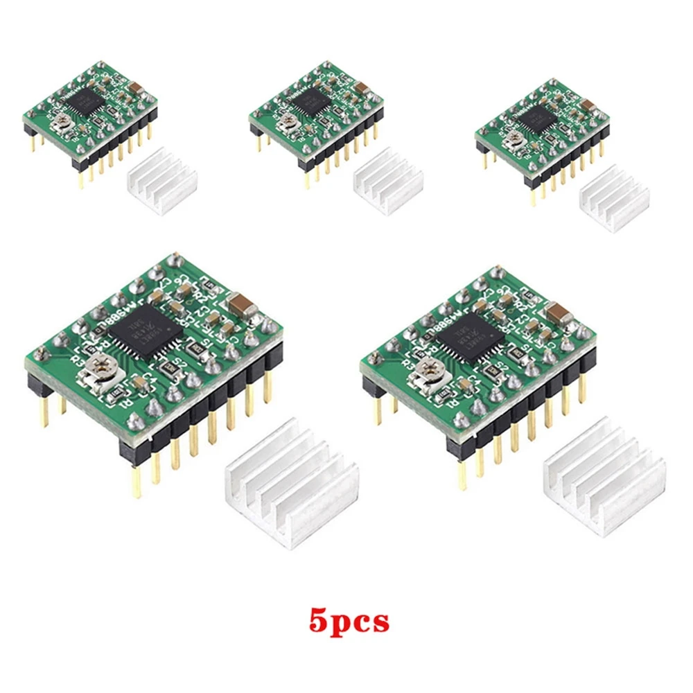 High Quality A4988 Stepper Motor Driver Module 3D Printer Polulu StepStick RAMPS RepRap KQS8