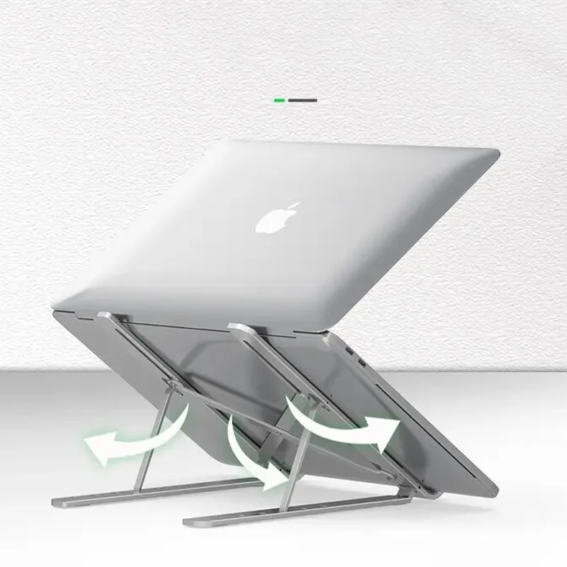 Yicosun Laptop Holder Aluminum Adjustable Ventilated Cooling Notebook Stand For Laptop Stand Foldable