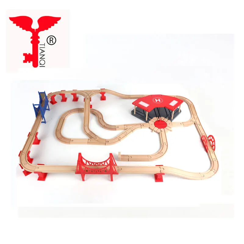 Kids DIY assemble set city car race track railway toy