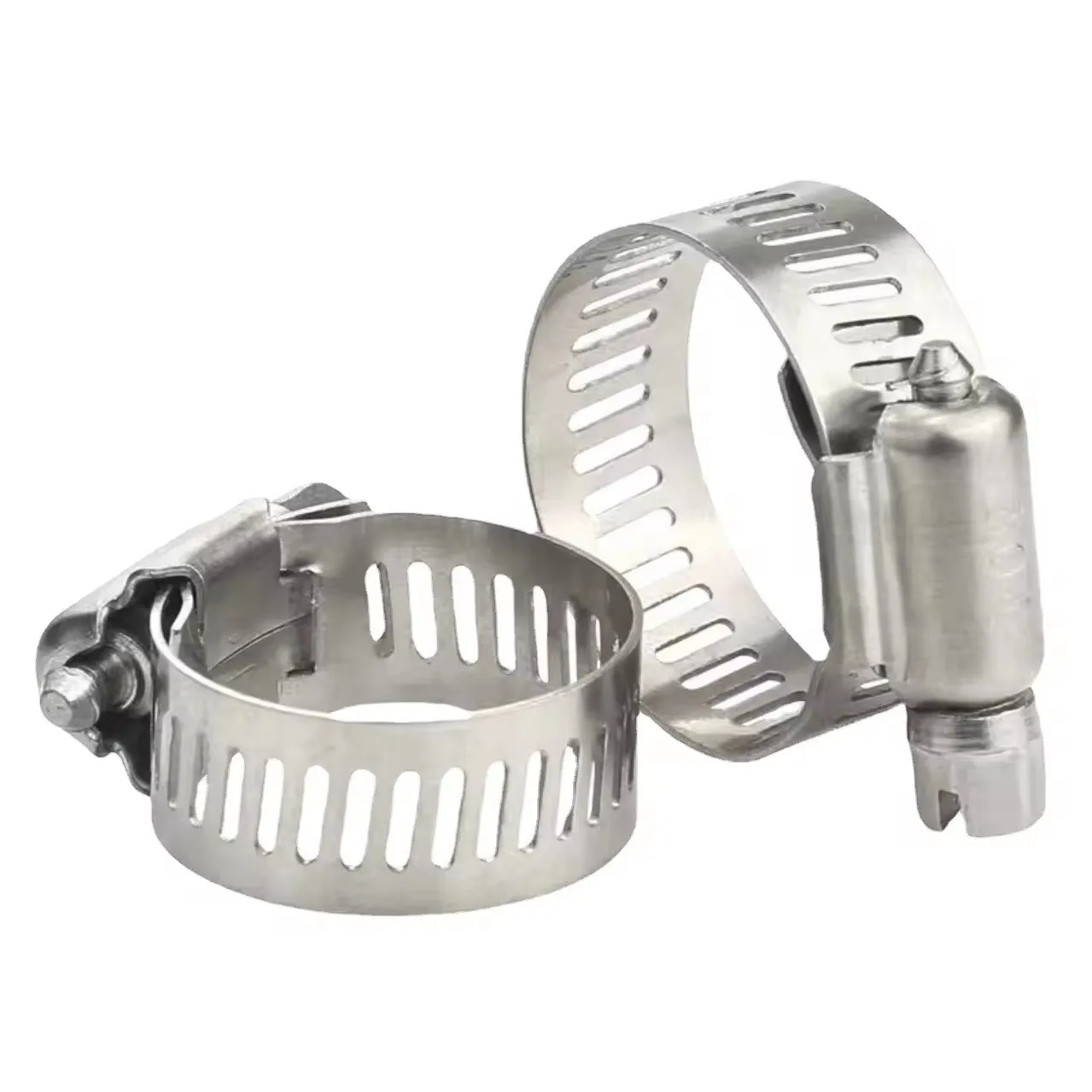 Adjustable Clamping Ring Metal Screw band hose clampstainless steel pipe clampspring type hose clamp