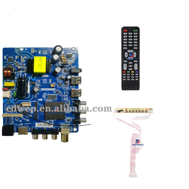 KK.RV22.818 Universal Led Lcd TV Mainboard  45W Big Power Combo Mother Board 1+8G Smart Main Board 32inches  Android System Boar