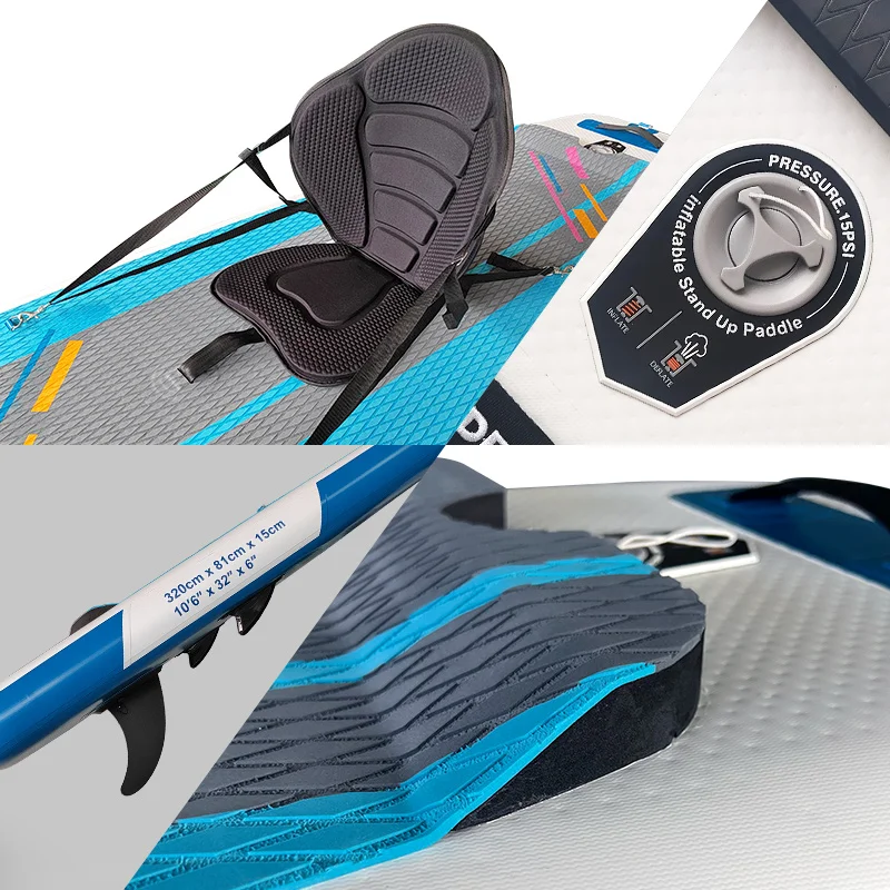 2023 Spring New Wholesale SUP Boards Digital Printed Custom Stand up Paddle Inflatable Boards Drop Stitch Material