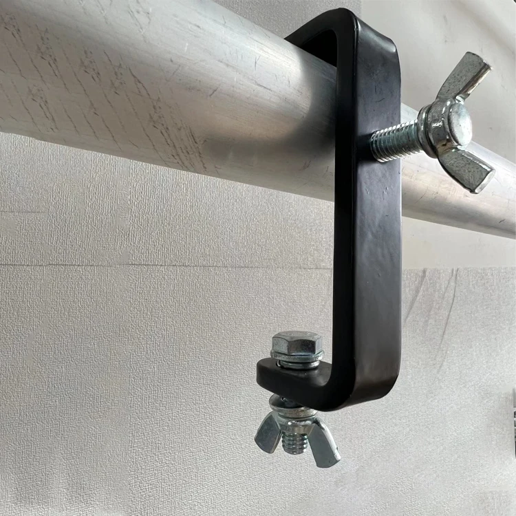 Heavy Duty 50mm Steel Truss G Clamp Hook Bracket for Lighting Gantry Steel clamp for square pipe
