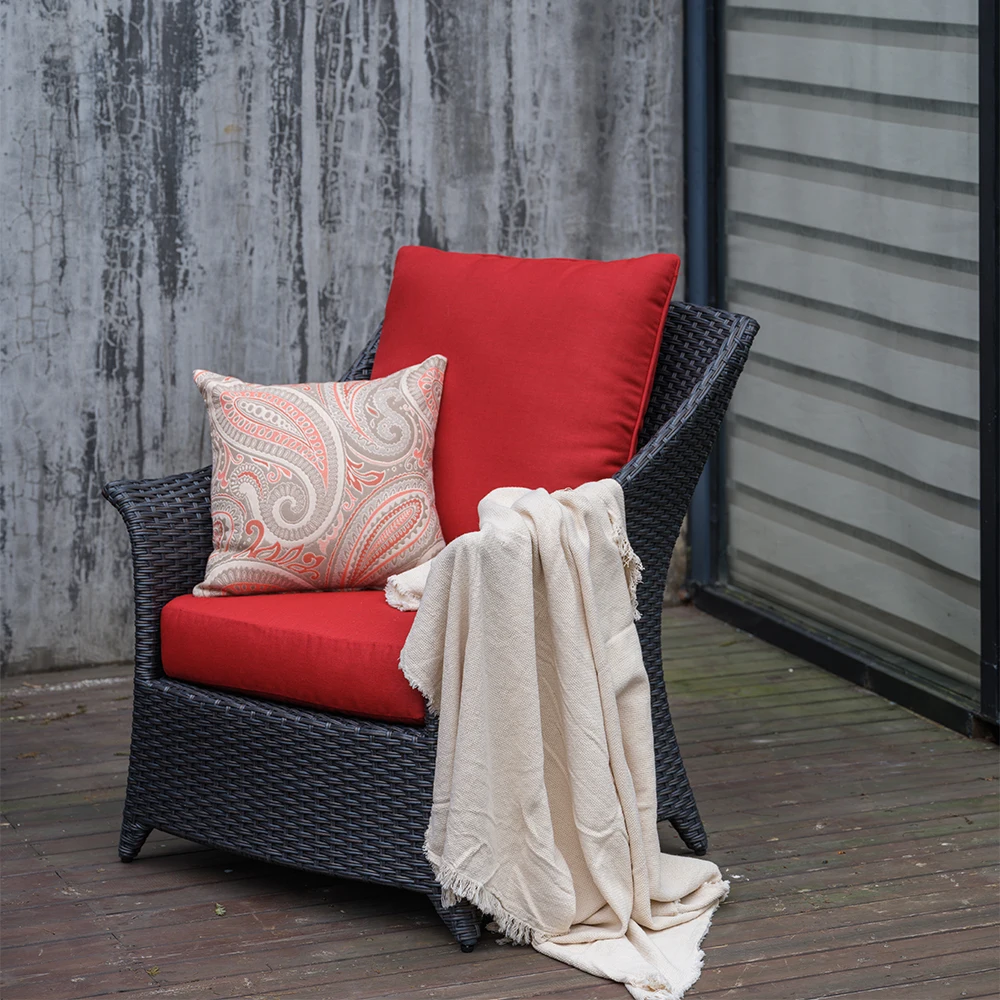 Aluminium Frame Wicker Rattan Outdoor Furniture Aluminum Sofa Set All Weather Garden Sets