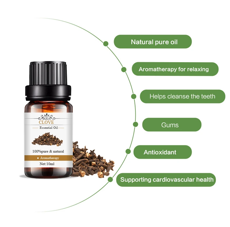 Clove Essential Oil Natural Chemical Product 100% Pure Fast Delivery Best Selling in Daily OEM ODM Private Label