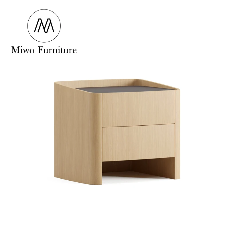 hotel white nightstand Bedroom Modern Luxury bedside cabinet With 2 Drawer chest storage bedroom bedside table Italian furniture